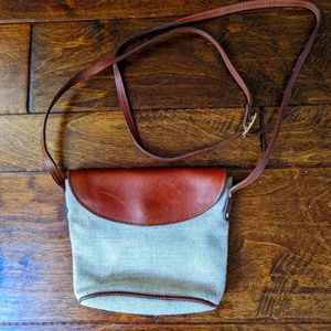 Vintage leather crossbody